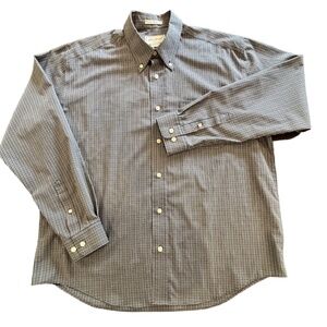 Eddie Bauer wrinkle resistant business casual button down shirt size L